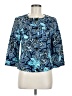 Charter Club Print Blue Blazer Size M - photo 1