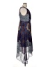 Studio One 100% Polyester Paisley Blue Cocktail Dress Size 16 - photo 4