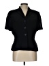Le Suit 100% Polyester Black Short Sleeve Blouse Size 12 Petite - photo 1
