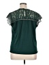 Amaryllis 100% Polyester Green Short Sleeve Blouse Size XL - photo 2