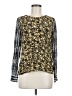 Piperlime 100% Silk Yellow Long Sleeve Silk Top Size M - photo 1