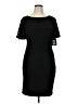 Echo Solid Black Cocktail Dress Size 14 - photo 1