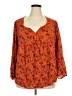 Old Navy Orange 3/4 Sleeve Blouse Size XXL - photo 1