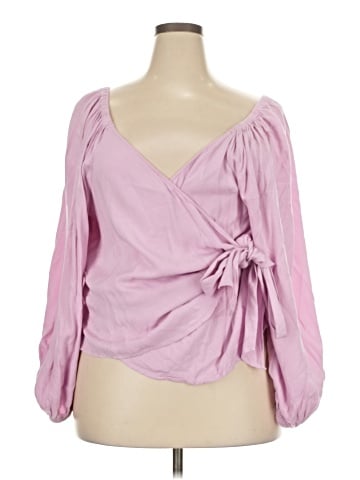 ELOQUII Elements 3/4 Sleeve Blouse (view 1)
