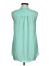 J.Crew Factory Store 100% Polyester Teal Sleeveless Blouse Size 8 - photo 2