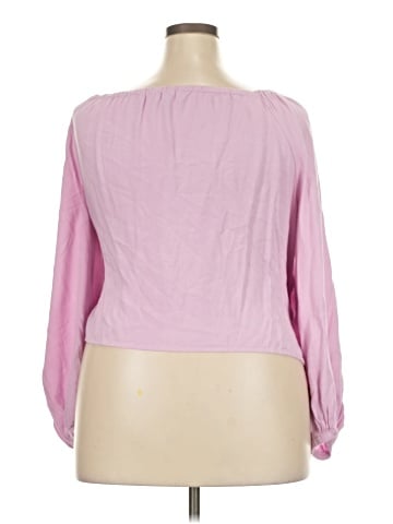 ELOQUII Elements 3/4 Sleeve Blouse (view 2)