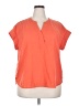 Pale Sky 100% Polyester Orange Short Sleeve T-Shirt Size 2X - photo 1