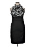 NW Collections 100% Polyester Graphic Black Cocktail Dress Size 14 - photo 1
