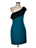 Jay Godfrey Color Block Teal Cocktail Dress Size 10 - photo 1