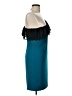Jay Godfrey Color Block Teal Cocktail Dress Size 10 - photo 4
