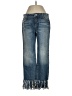 Pilcro and the Letterpress Chevron-herringbone Blue Jeans Size 25 waist - photo 1