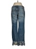 Pilcro and the Letterpress Chevron-herringbone Blue Jeans Size 25 waist - photo 2