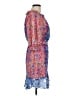 Saloni 100% Silk Blue 3/4 Sleeve Silk Top Size 6 - photo 4