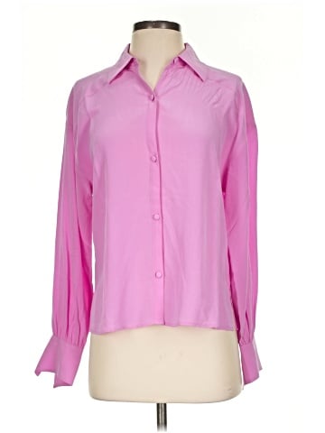 Marie Oliver Long Sleeve Silk Top (view 1)