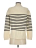 ATM Stripes Ivory Wool Pullover Sweater Size S - photo 2