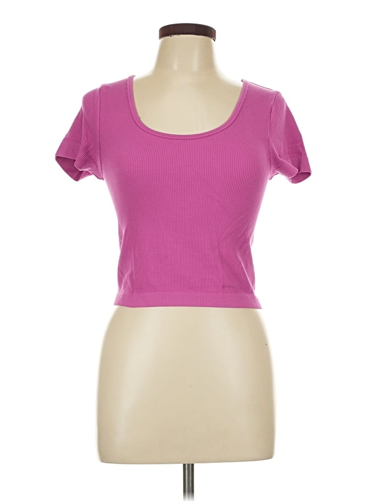 Pre-owned Unbranded Short Sleeve T-shirt In Pink
