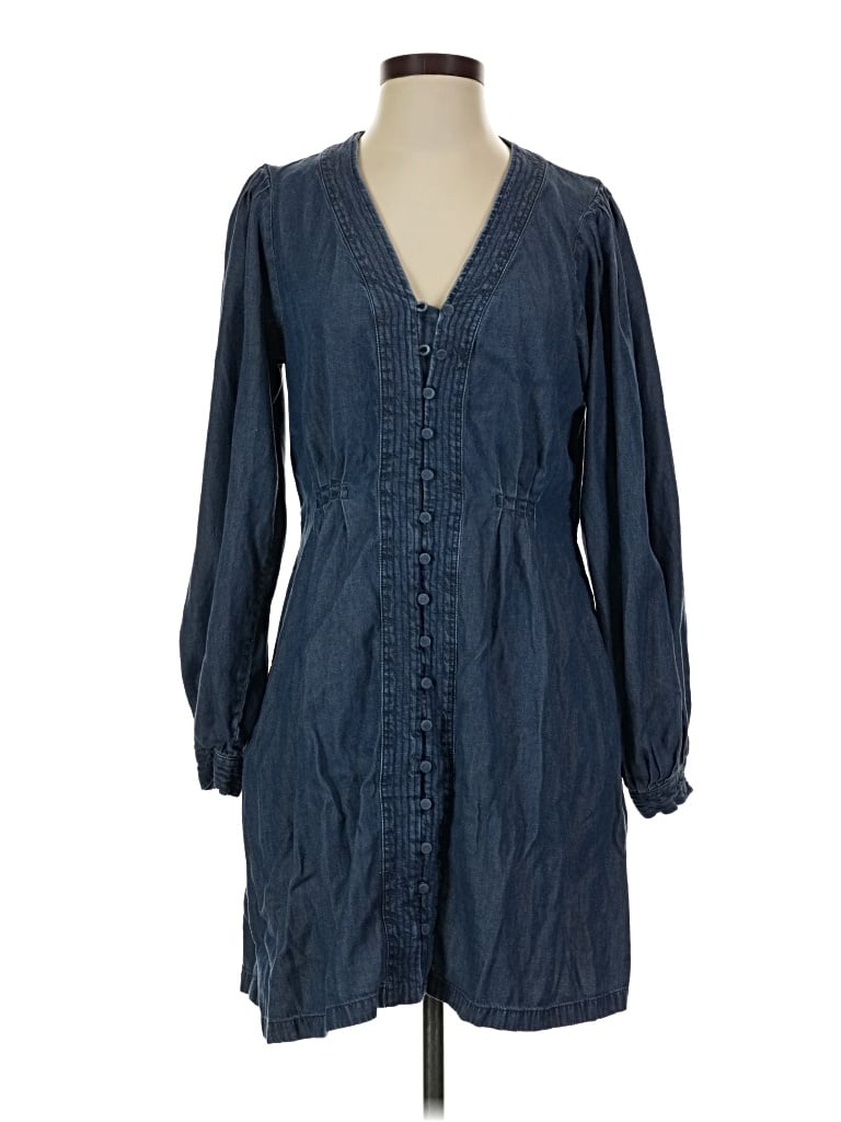 Pre-owned Madewell Casual Dress In Blue
