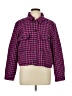 Ann Taylor LOFT Houndstooth Purple Jacket Size L - photo 1