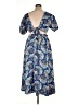 Shein 100% Polyester Paisley Blue Casual Dress Size XL - photo 2