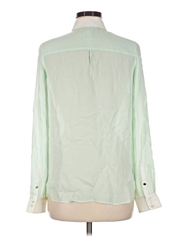 White House Black Market Long Sleeve Silk Top (view 2)
