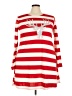 Unbranded Stripes Red Casual Dress Size 3XL - photo 1