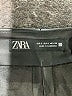 Zara 100% Polyester Metallic Black Skort Size S - photo 3