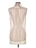 Chan Luu 100% Nylon Ivory Sleeveless Button-Down Shirt Size XS - photo 2