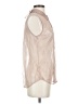 Chan Luu 100% Nylon Ivory Sleeveless Button-Down Shirt Size XS - photo 4
