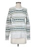 Croft & Barrow Print White Pullover Sweater Size S - photo 1