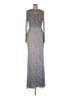 Mac Duggal Metallic Silver Cocktail Dress Size 8 - photo 1