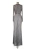 Mac Duggal Metallic Silver Cocktail Dress Size 8 - photo 2