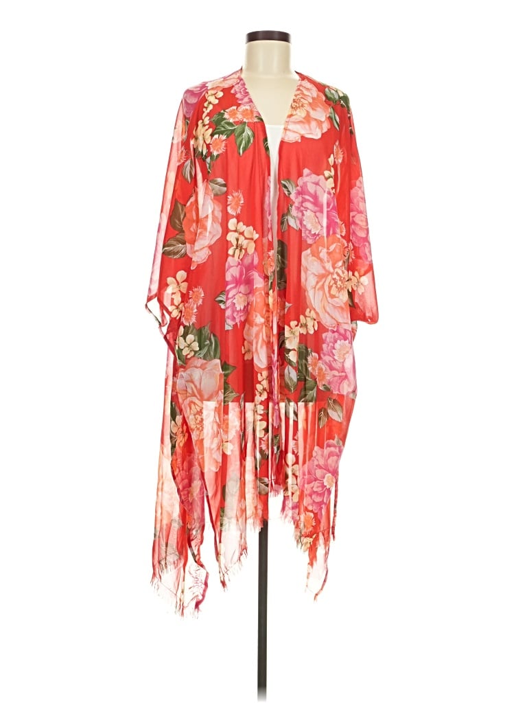 Pre-owned Umgee Kimono In Red