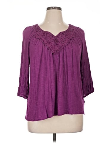 Apt. 9 3/4 Sleeve Blouse (view 1)