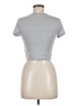 Shein Silver Short Sleeve T-Shirt Size 6 - photo 2