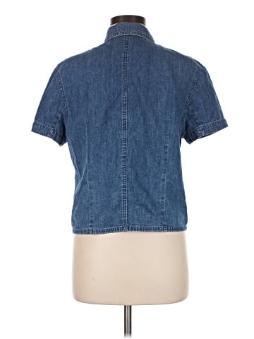 Marsh Landing Blues Short Sleeve Button-Down Shirt (view 2)