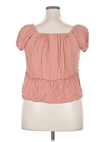 Derek Heart Short Sleeve Blouse (view 2)