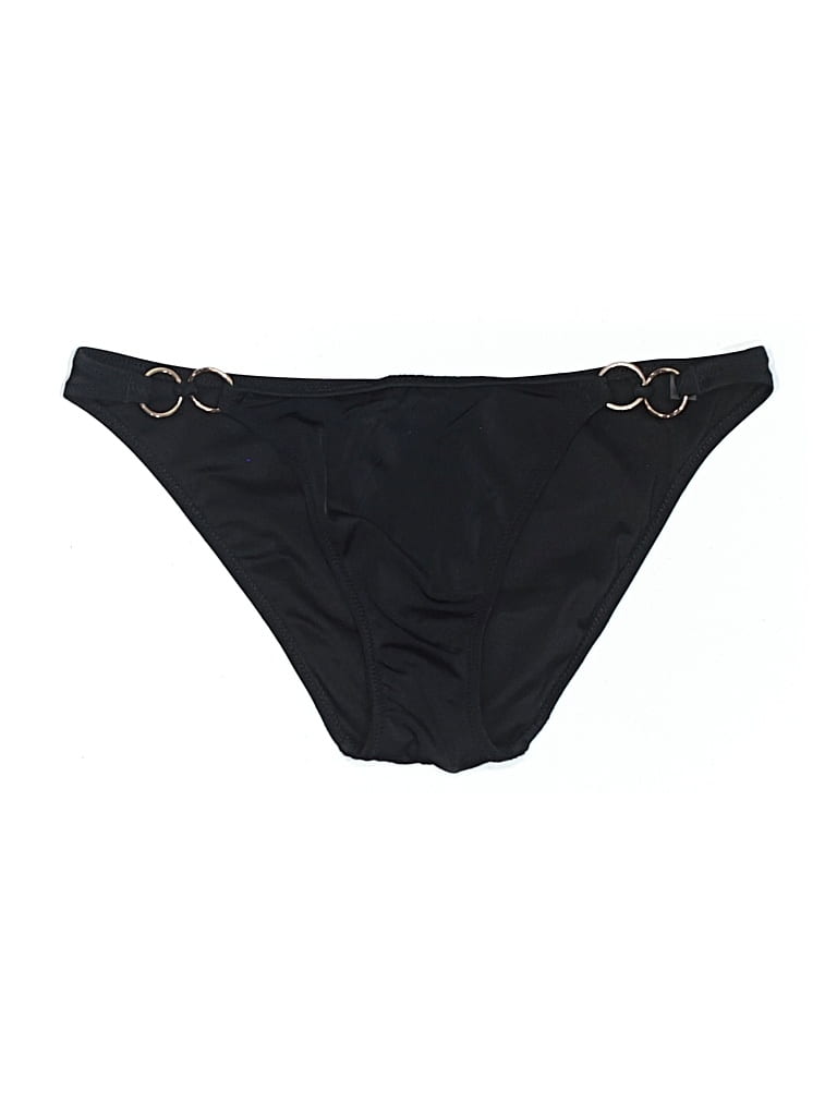 Pre-owned Victoria's Secret Swimsuit Bottoms In Black