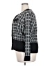 Unbranded 100% Polyester Plaid Black Cardigan Size 2XL - photo 5