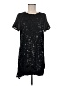 Vila 100% Nylon Black Short Sleeve Top Size L - photo 1