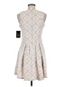 Want and Need 100% Polyester Argyle Ivory Cocktail Dress Size L - photo 2