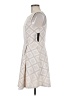 Want and Need 100% Polyester Argyle Ivory Cocktail Dress Size L - photo 5