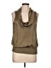MICHAEL Michael Kors 100% Polyester Tan Sleeveless Blouse Size L (petite) - photo 1