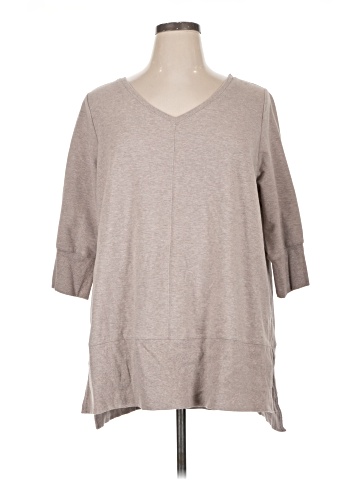 H By Halston 3/4 Sleeve T-Shirt (view 1)