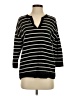 Ann Taylor LOFT 100% Cotton Stripes Black Pullover Sweater Size S (petite) - photo 1