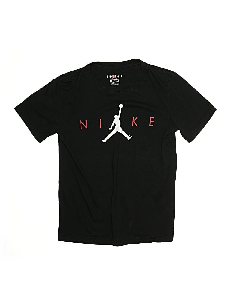 Pre-owned Air Jordan Kids' Short Sleeve T-shirt In Black