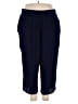 Catherines 100% Rayon Solid Blue Casual Pants Size 3X Petite - photo 1