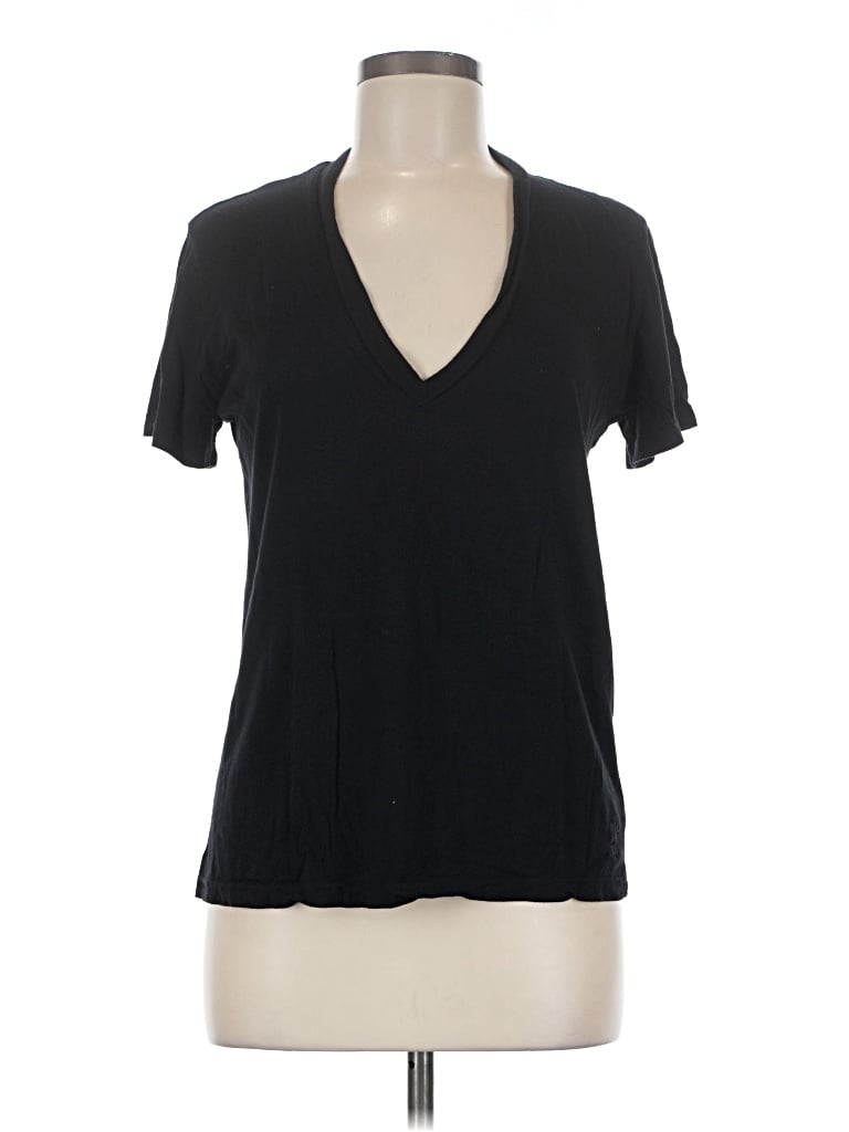 Pre-owned Monrow Short Sleeve T-shirt In Black