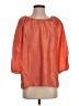 Talbots 100% Silk Orange 3/4 Sleeve Silk Top Size S - photo 1