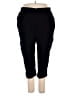 Catherines 100% Rayon Solid Black Active Pants Size 3X Petite - photo 1