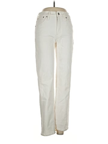 Madewell The Mid-Rise Perfect Vintage Straight Jean in Tile White (view 1)